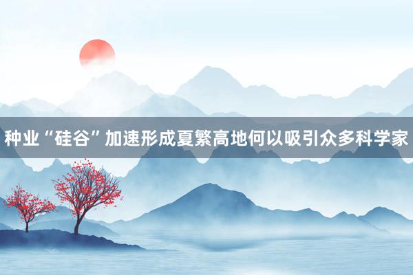 种业“硅谷”加速形成夏繁高地何以吸引众多科学家