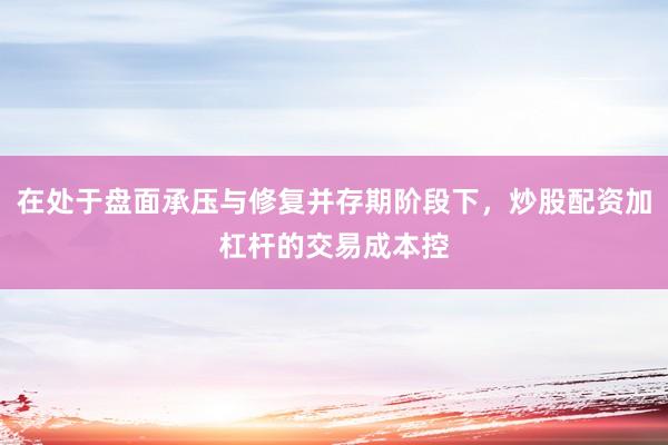 在处于盘面承压与修复并存期阶段下，炒股配资加杠杆的交易成本控