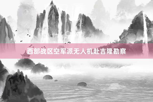 西部战区空军派无人机赴吉隆勘察