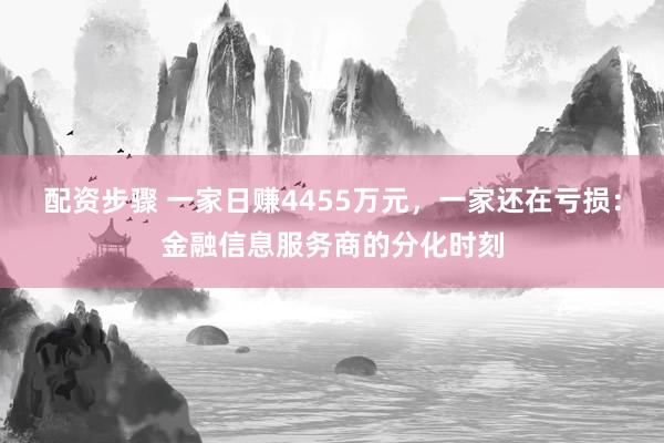 配资步骤 一家日赚4455万元，一家还在亏损：金融信息服务商的分化时刻