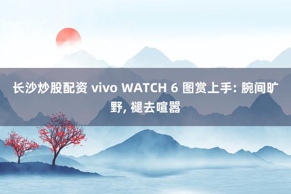 长沙炒股配资 vivo WATCH 6 图赏上手: 腕间旷野, 褪去喧嚣